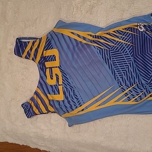 LSU womens gymnastics leotard